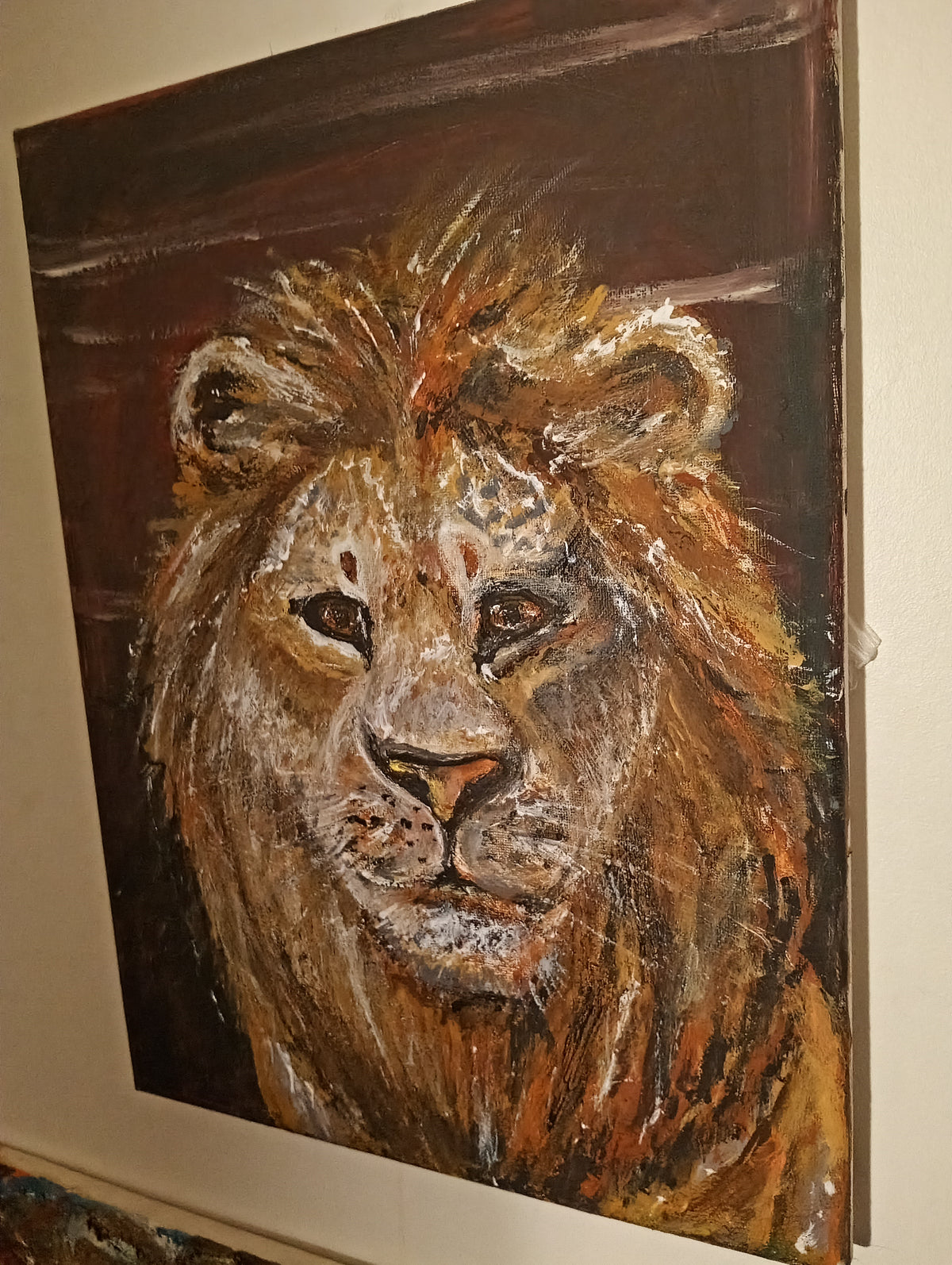 Toile-Lion-30x40cm