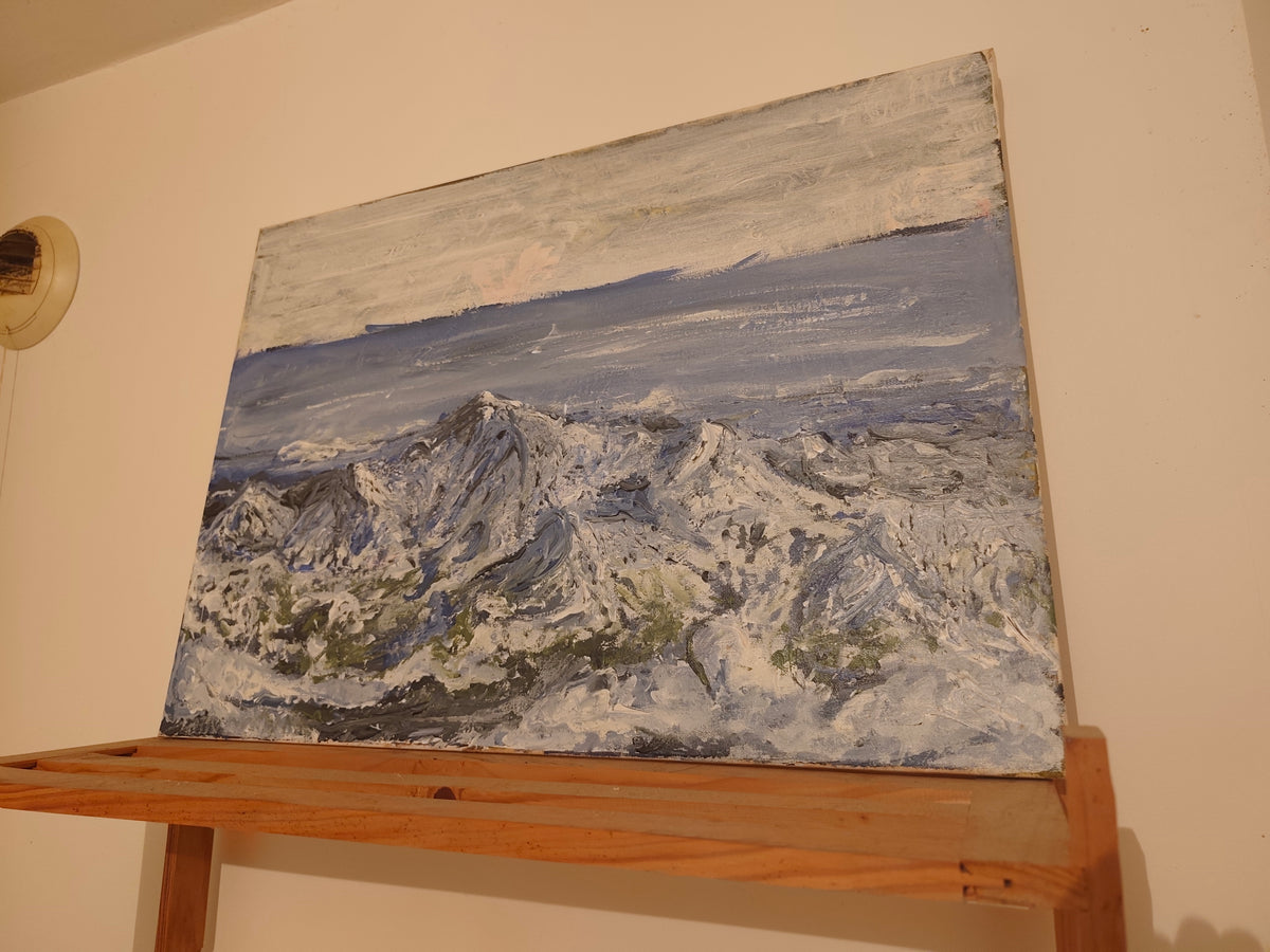 Toile Montagnes enneigées - 80x40
